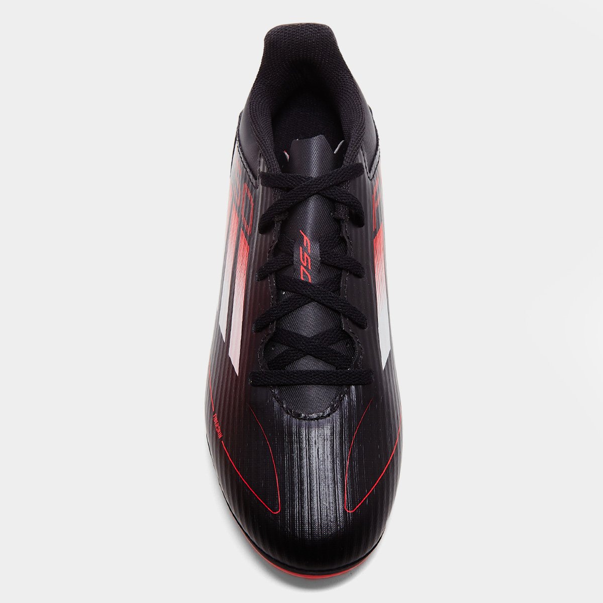 Miniatura Chuteira Campo Adidas F50 Club Unissex Preto+Vermelho - 37