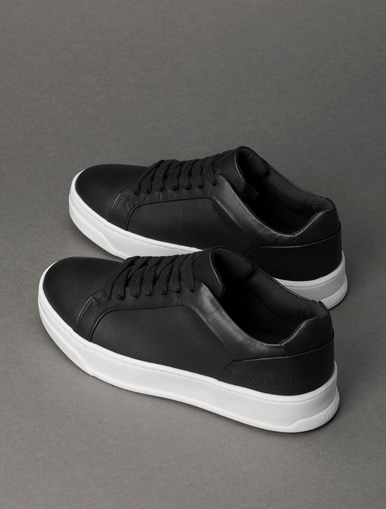 Miniatura Tênis Feminino Couro Calvin Klein - Preto Tênis Feminino Couro Calvin Klein Preto 34