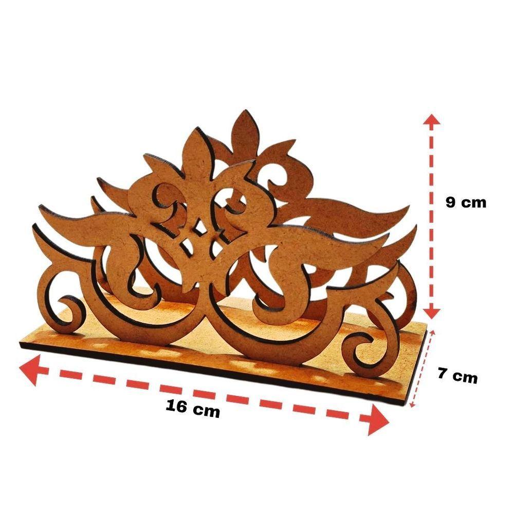 Miniatura Porta Guardanapo Em Mdf - Kit 5 Unidades