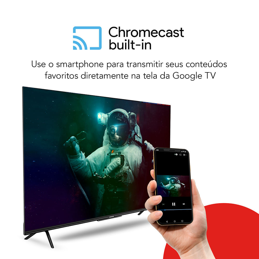 Smart TV AIWA 75” GOOGLE TV 4K Comando de voz Dolby Vision&Atmos BIV
