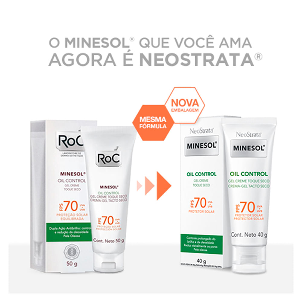 Miniatura Protetor Solar Neostrata - Minesol Oil Control  FPS 70 40g