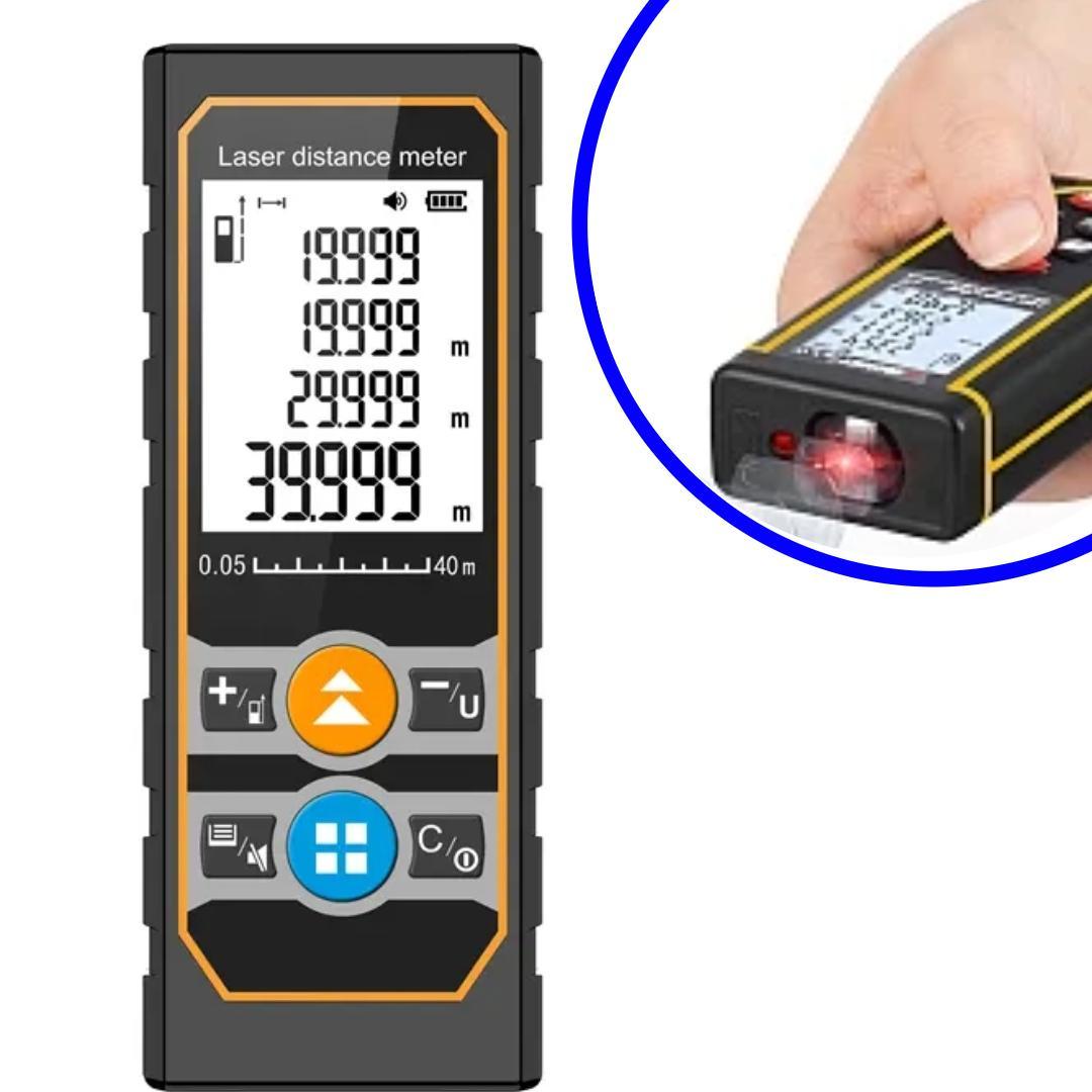 Miniatura Trena Laser Digital Medidor De Distância Laser Profissional