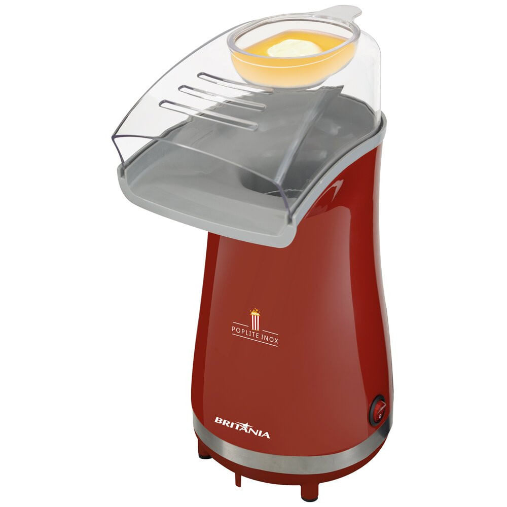 Miniatura Pipoqueira Poplite BPI01VI com Bico Direcionador Britânia Vermelho - 110V