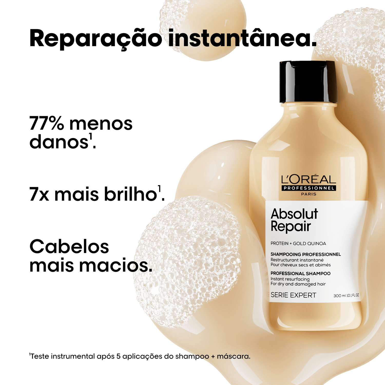 Miniatura L'Oréal Professionnel Serie Expert Absolut Repair Gold Quinoa + Protein Refil - Shampoo 240ml