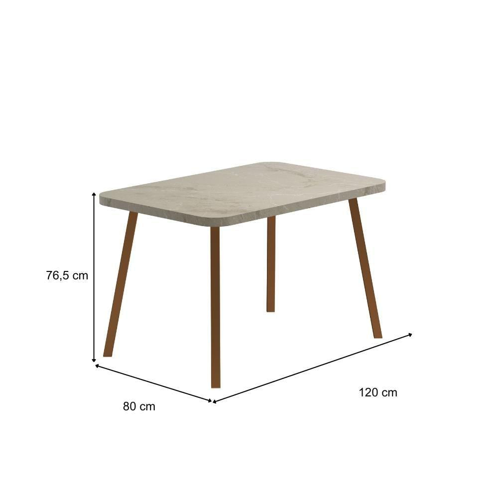 Conjunto Sala De Jantar 4 Cadeiras San Lorenzo Carraro Pet Ros