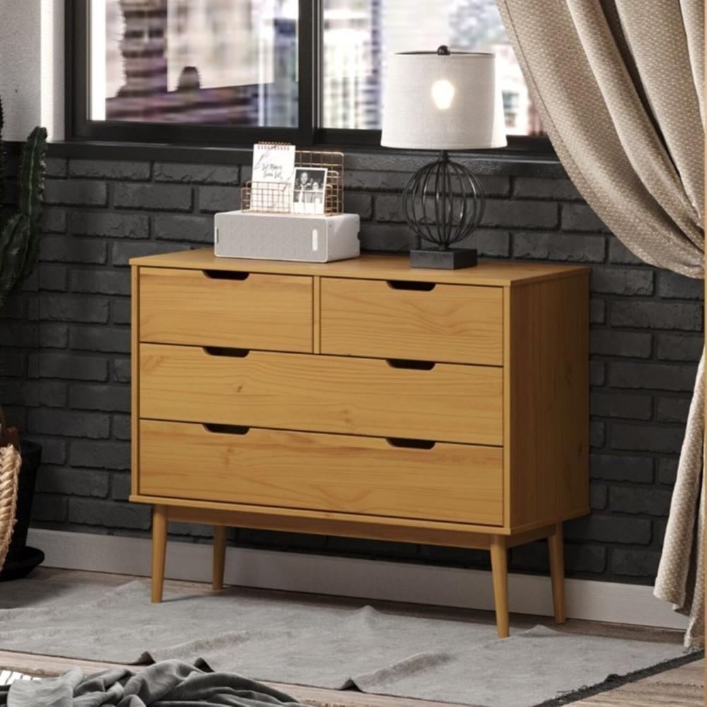 Miniatura Comoda 2 + 2 Gavetas Nórdica Yescasa Roble