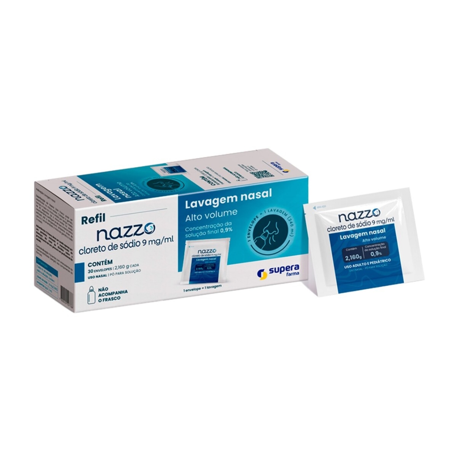Miniatura Nazzo Refil Alto Volume 0,9% 30 Envelopes