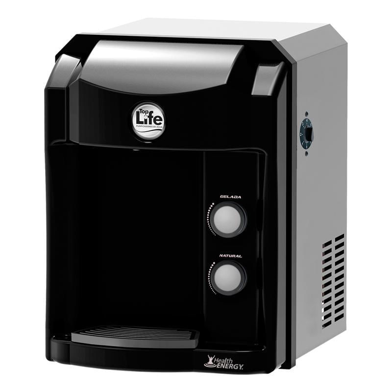 Miniatura Purificador Top Life Health Energy Água Alcalina Preto 220V Alcalino - Preto - Purificadores - Purificador - Top life - 60 l/h - 60 hz - 40 m.c.a - 30,5cm - Cloro - Health energy - 220 v