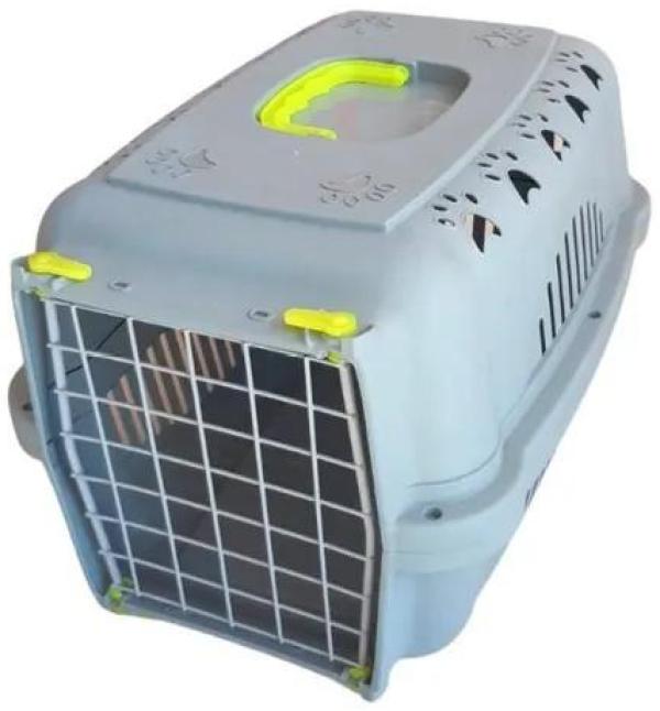 Miniatura Caixa Transporte Falcon Neon Aço Para Cães E Gatos N.3
