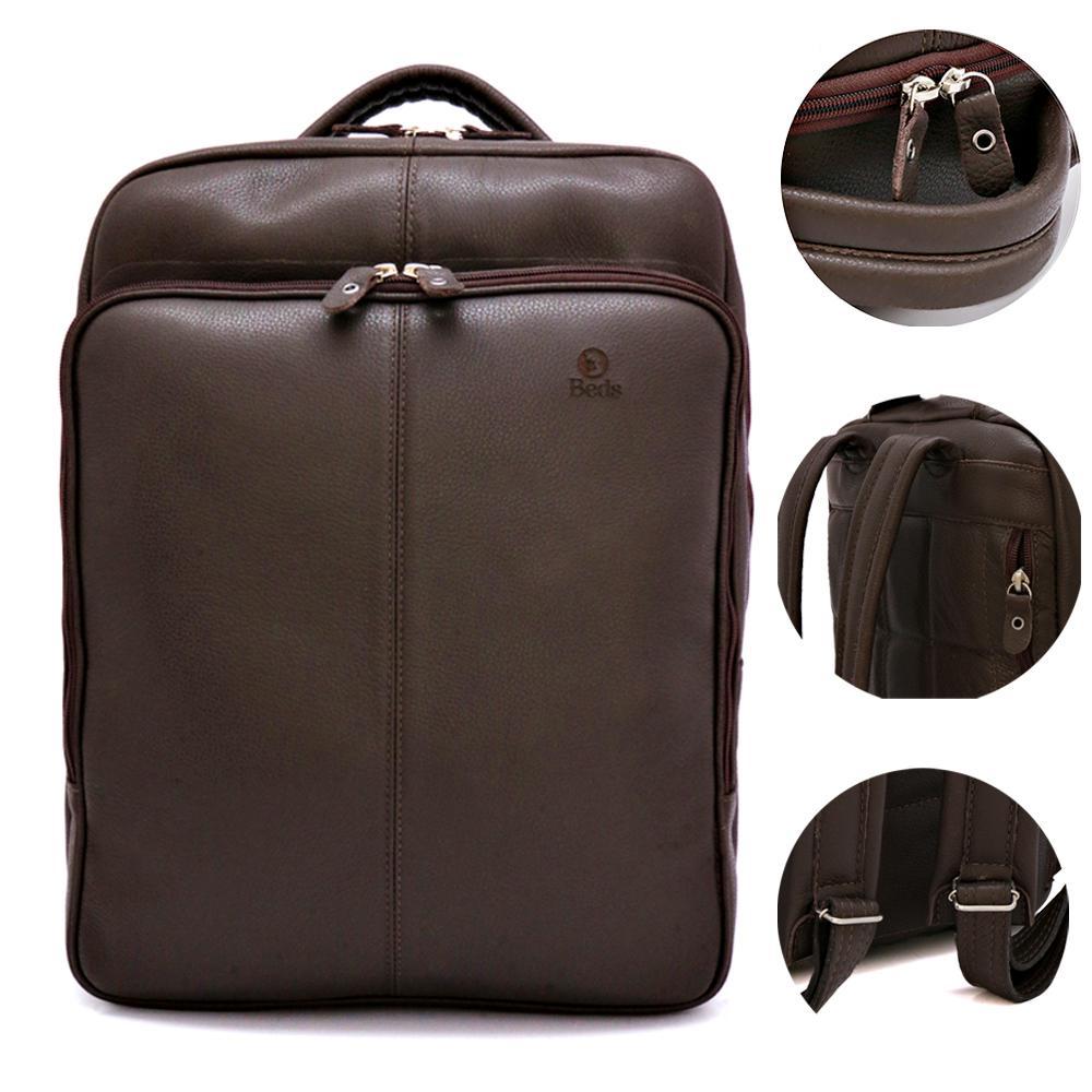 Miniatura Mochila Executiva Masculina Couro Legitimo 30 Litros