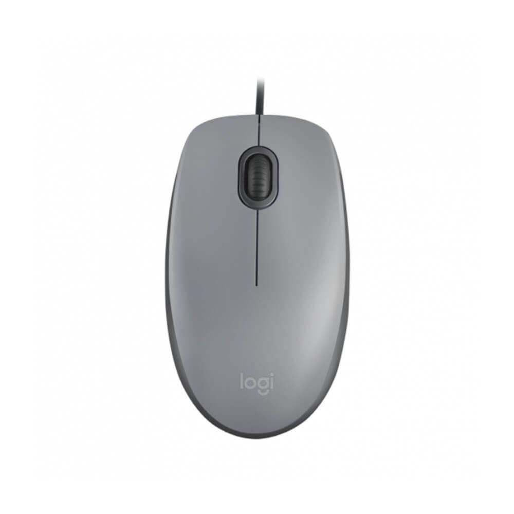 Miniatura Mouse Logitech M110 Com Fio Cinza