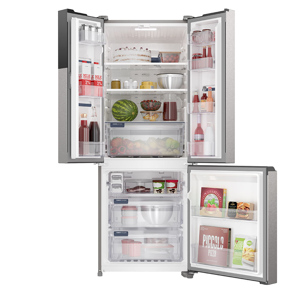Miniatura Refrigerador French Door Electrolux de 03 Portas Frost Free com 480 Litros Inox Look - IM7S 110