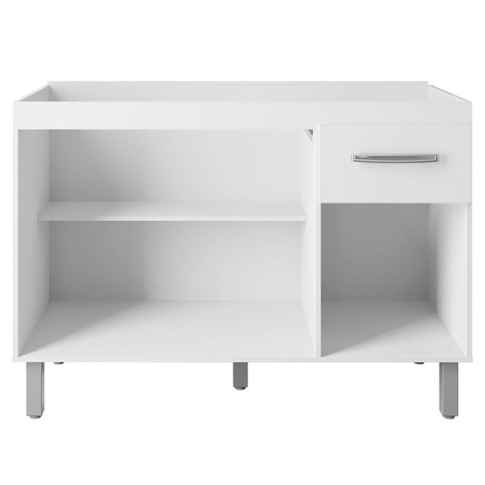 Miniatura Balcao Para Pia Sem Tampo Anita 120 Cm Mobbs Branco
