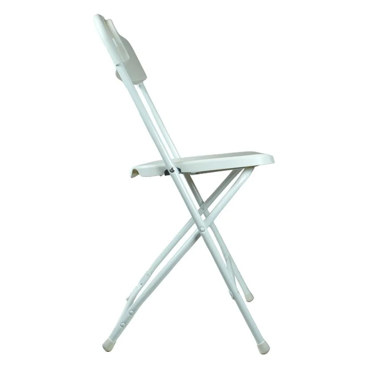 Miniatura Cadeira Dobrável Robust S/100Kg Estrutura Aço Branca Nautika