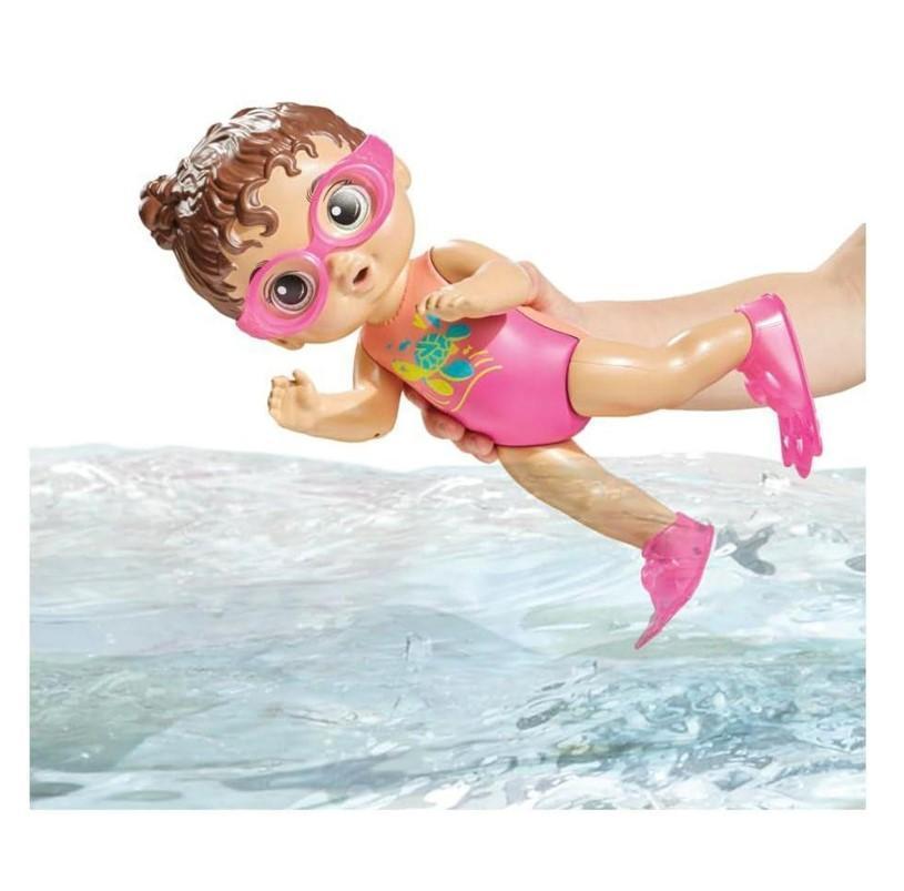 Miniatura Boneca Baby Alive Bebê Na Piscina Morena - Hasbro