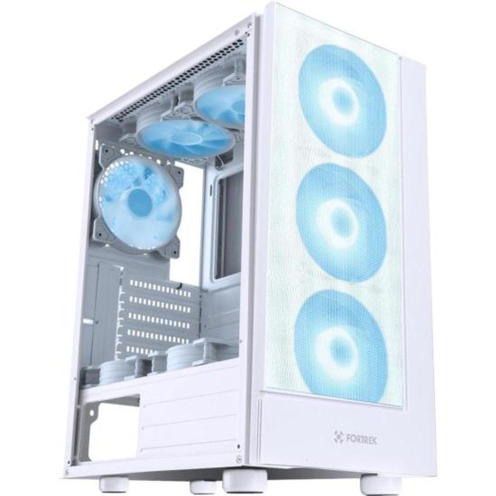 Miniatura Gabinete Gamer Fortrek Cruiser Mid Tower Rgb Branco