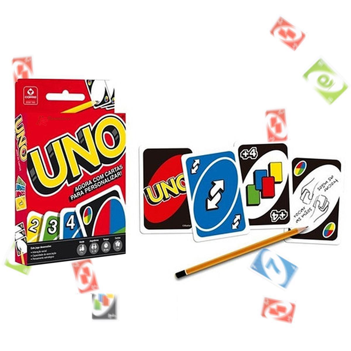 Miniatura Jogo De Cartas Uno - Com Cartas Para Personalizar Copag - Jogo de cartas e baralho - 7906518518255 - Uno - 7896008981891 - 1