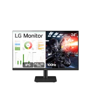 Miniatura Monitor Gamer 24” LG 24MS500-B com Tela IPS, Full HD, 100Hz, HDMI e Dynamic Action Sync - Preto