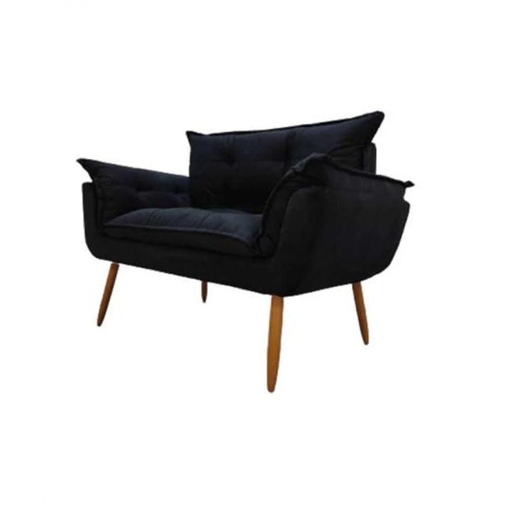 Miniatura Namoradeira 2l Bela Veludo - Palladium Decor Cor Preto