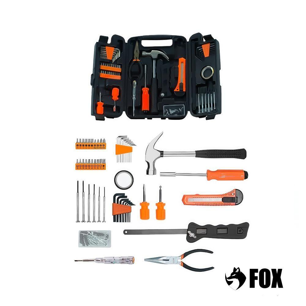 Miniatura Jogo De Ferramentas Fox Com Maleta 142 Peças