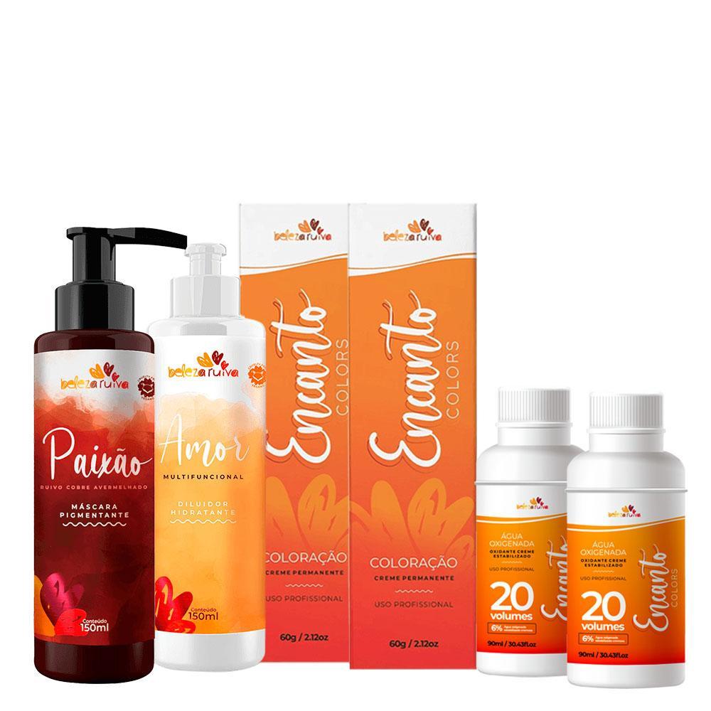 Miniatura Kit Beleza Ruiva Coloração Encanto Colors Vermelhos