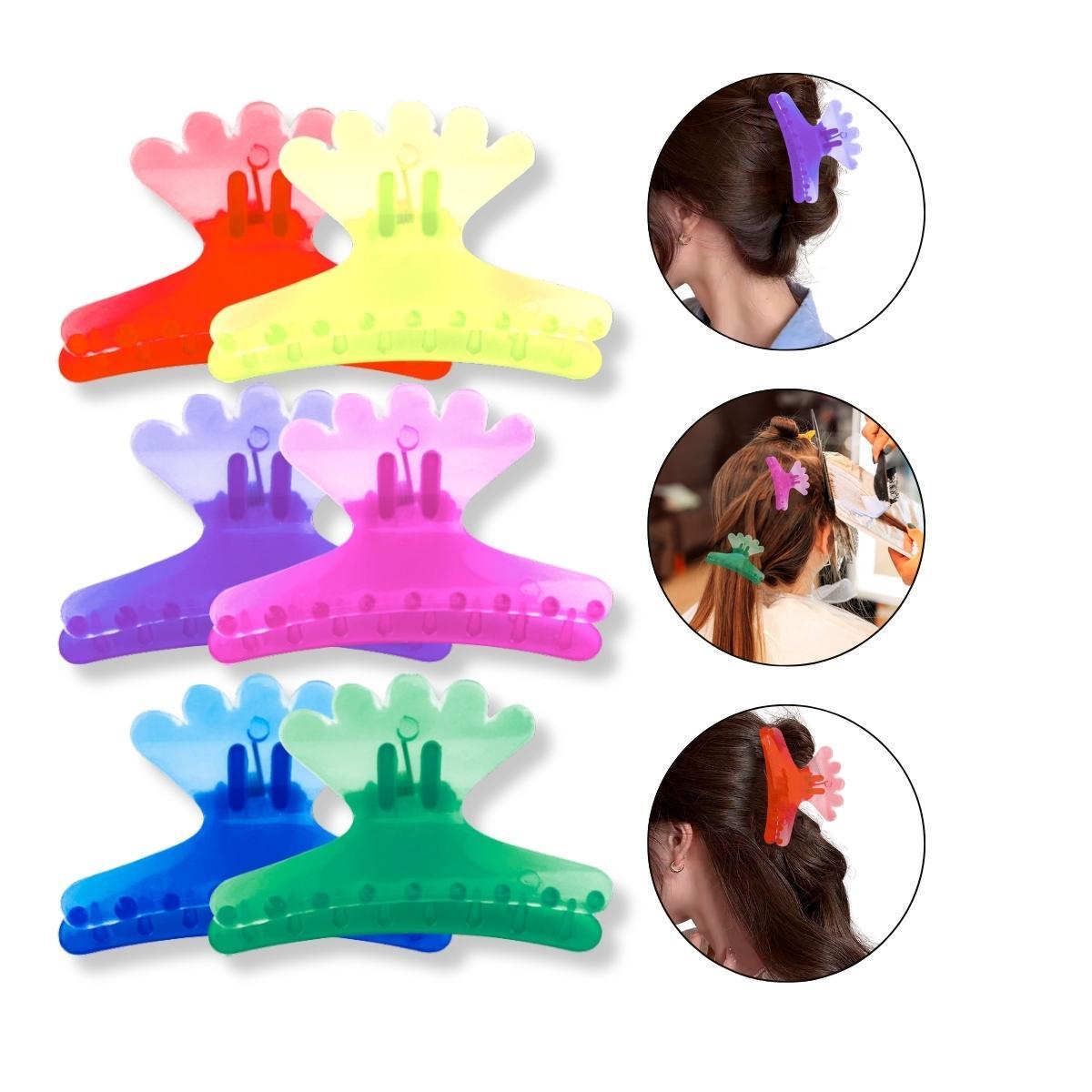 Miniatura Kit 48 Presilha Colorida Sorriso Cabelo Profissional Pentear