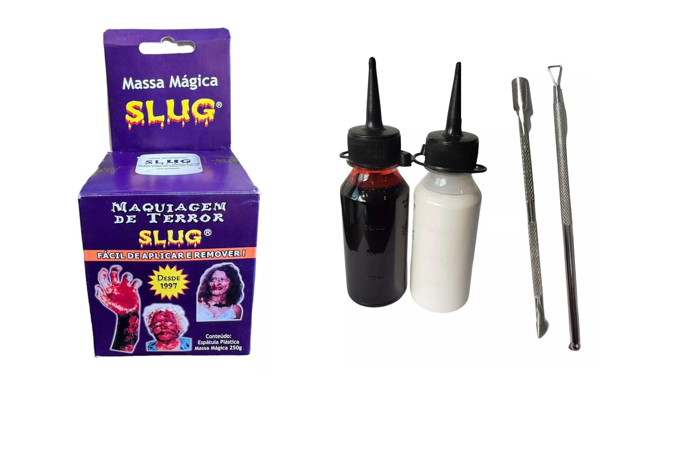 Miniatura Kit Maquiagem Artística Latex + Sangue Falso+ + Massa Slug