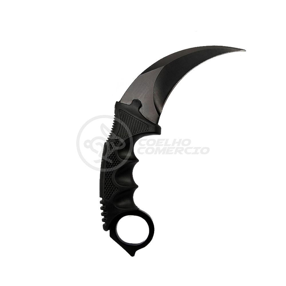 Miniatura Knife Black Karambit Preto Inox Counter Strike