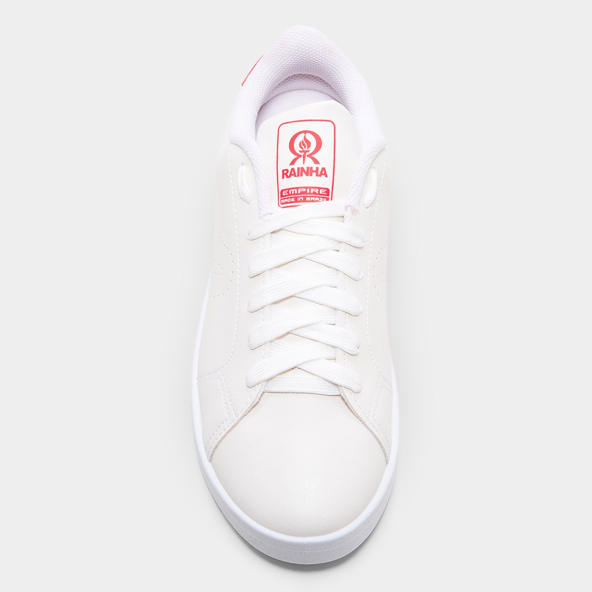 Miniatura Tênis Rainha Empire Feminino Branco+Pink - 34