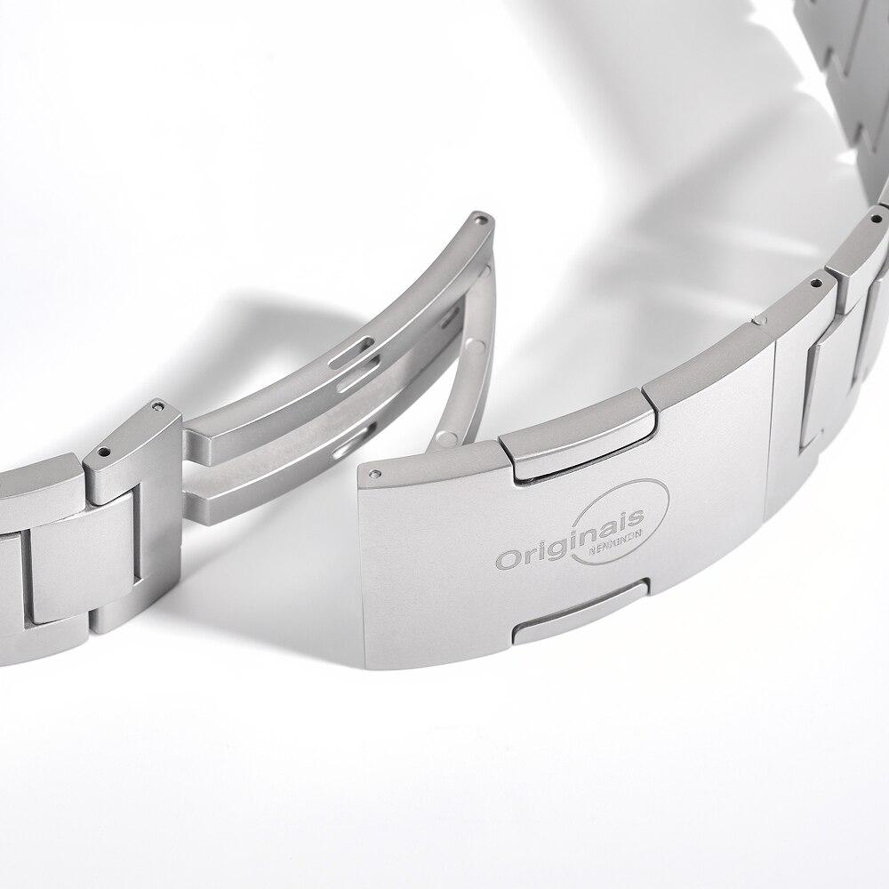 Miniatura Pulseira de Titanium Click para Apple Watch 42/44/45/46/49mm, Originais iPlace, Silver