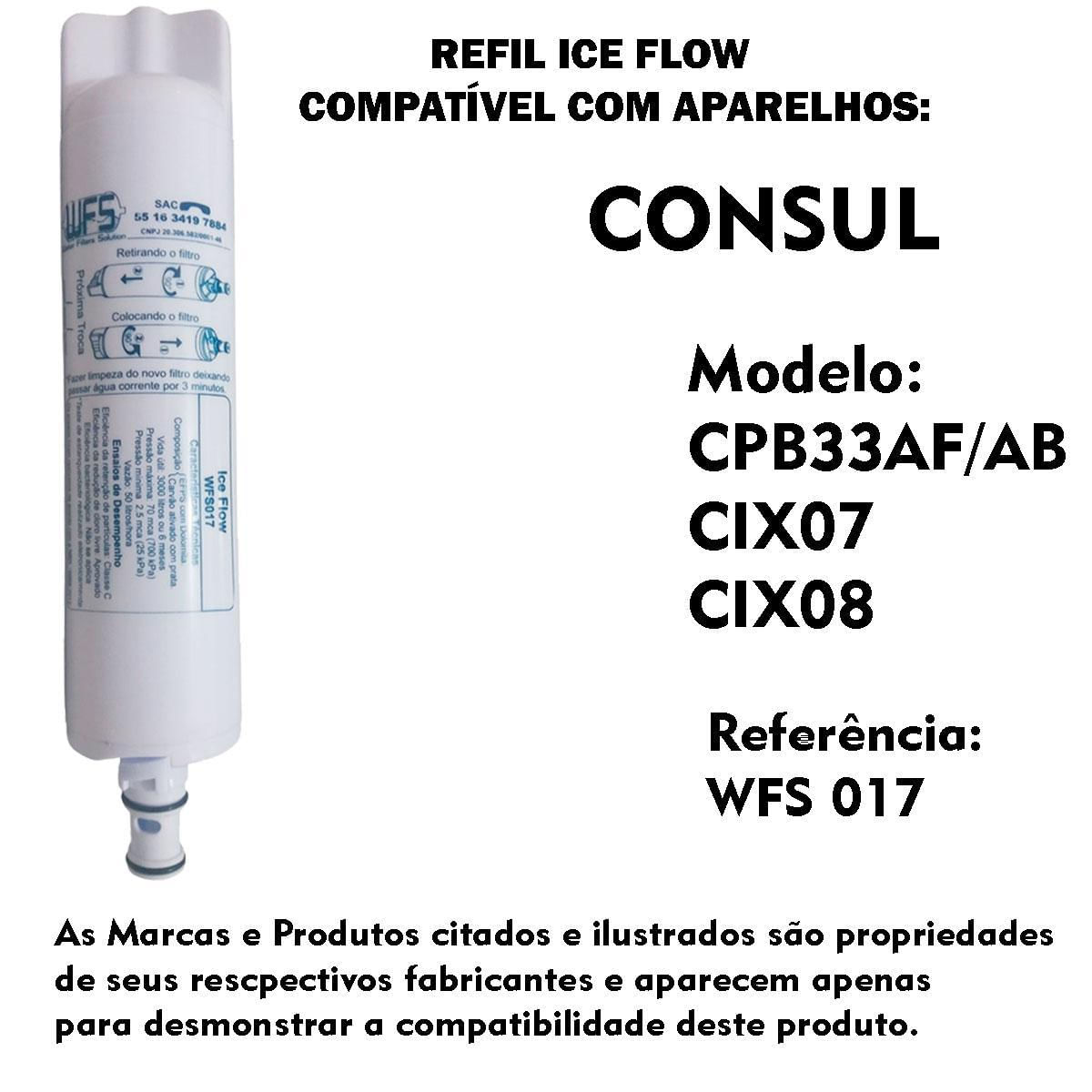 Miniatura Refil Filtro Consul Compatível Purificador Água Cpb33 Af Ab