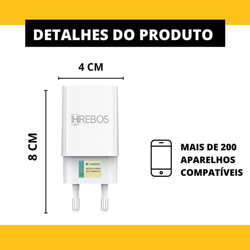 Miniatura Carregador Turbo p/ Samsung S4 E5 E7 A3 A5 A9 A10