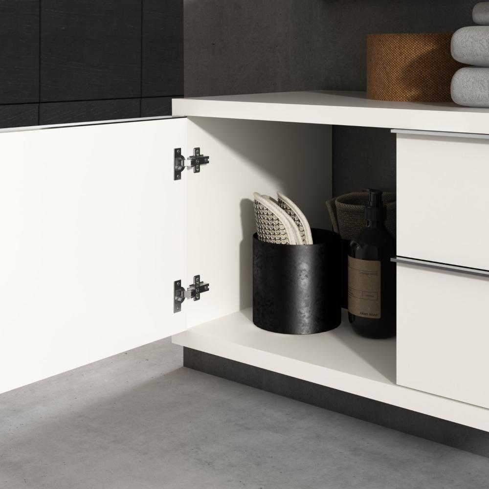 Miniatura Gabinete Para Banheiro Suspenso Pró Bumi Branco/Branco