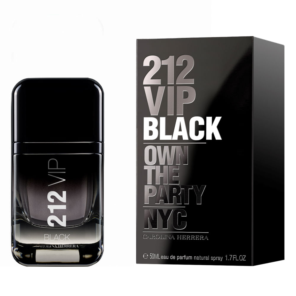 Miniatura 212 Vip Black Carolina Herrera - Perfume Masculino Eau de Parfum 50ml