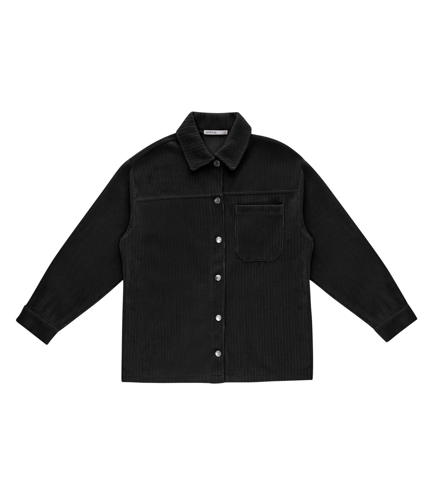Miniatura Casaco Feminino Veludo Cotelê Endless Preto M