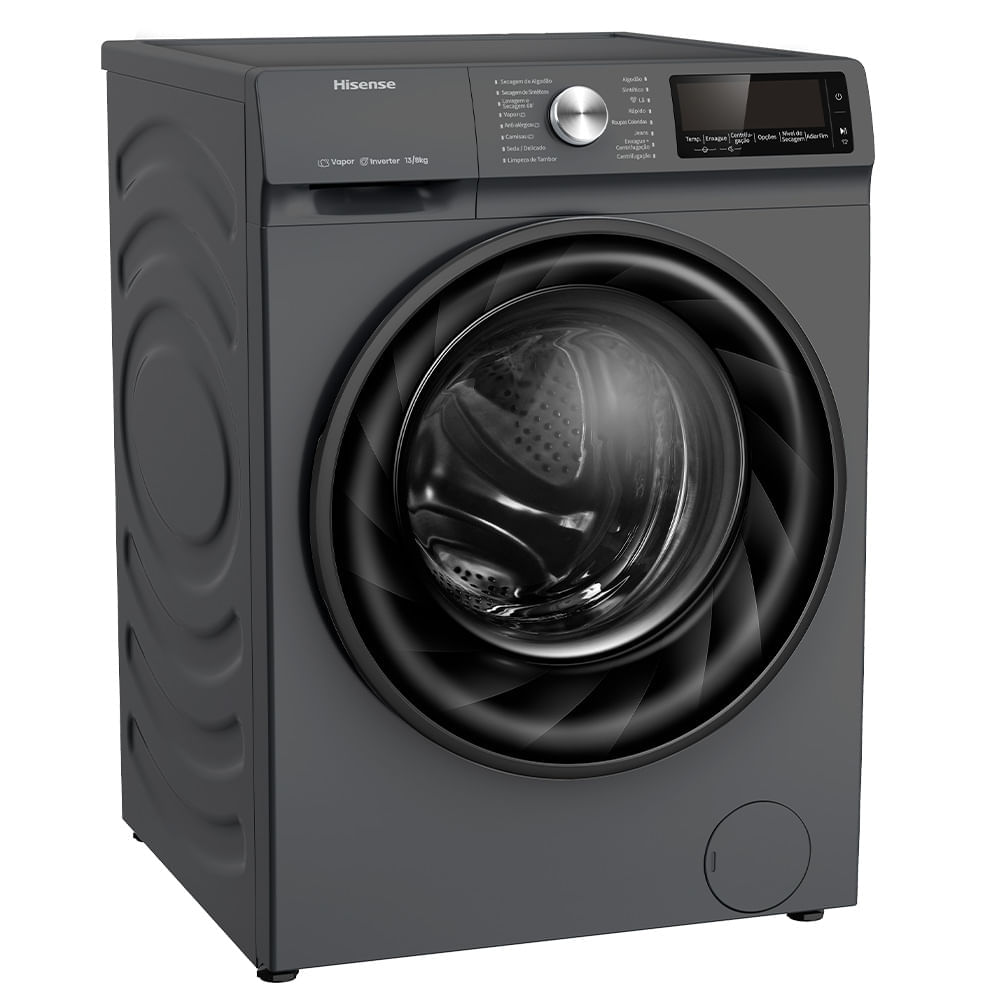 Miniatura Lava & Seca Hisense Steam Titanium com 13 Programas de Lavagem - WD5Q1342BW 110