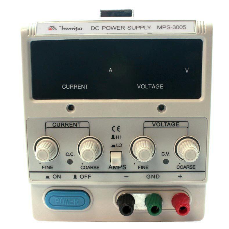 Miniatura Fonte De Alimentação Ajuste Digital 30V 5A Mps-3005A Minipa