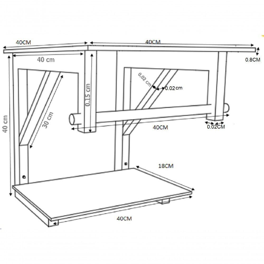 Gabinete De Vidro Para Banheiro 40cm Com Cuba Quadrada Cor:azul