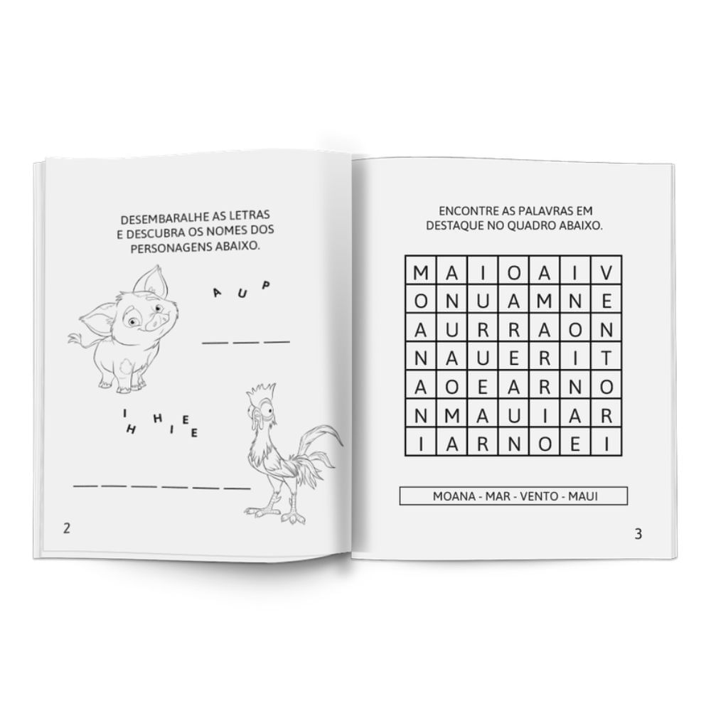 Miniatura Livro de Atividades Disney Princesas com 4 Mini Livros