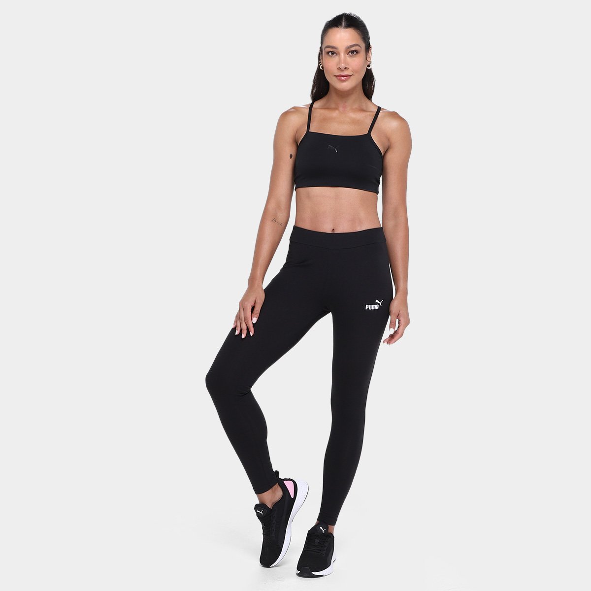 Miniatura Calça Puma Legging No. 1 Logo Feminina Preto - G
