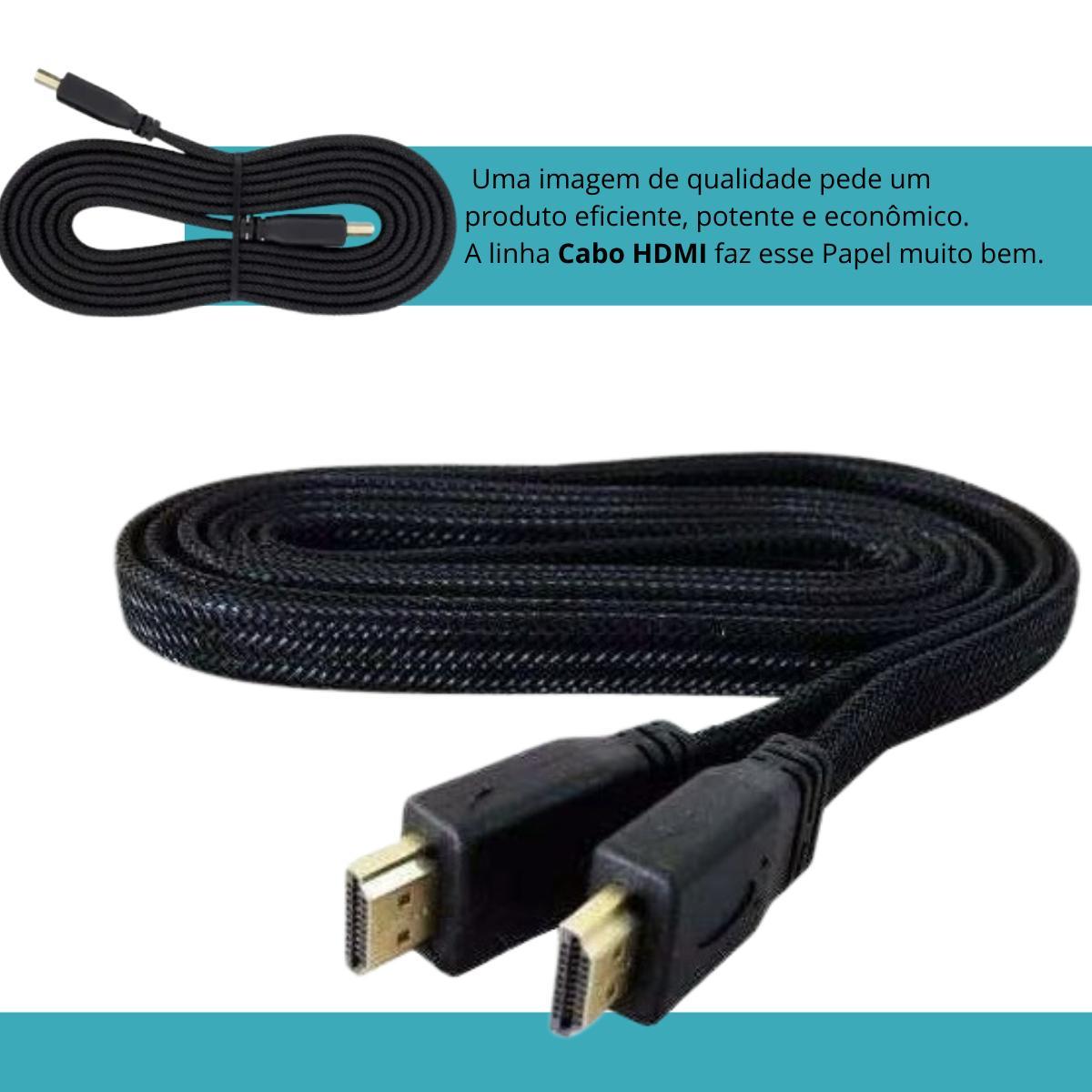 Miniatura Cabo Hdmi 20 3M Alta Definição Premium Jogos Tv Filmes