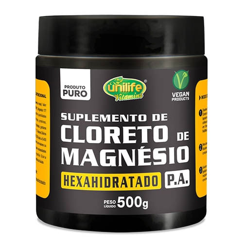 Miniatura Cloreto de Magnésio PA Mineral Essencial Pote 500 gr