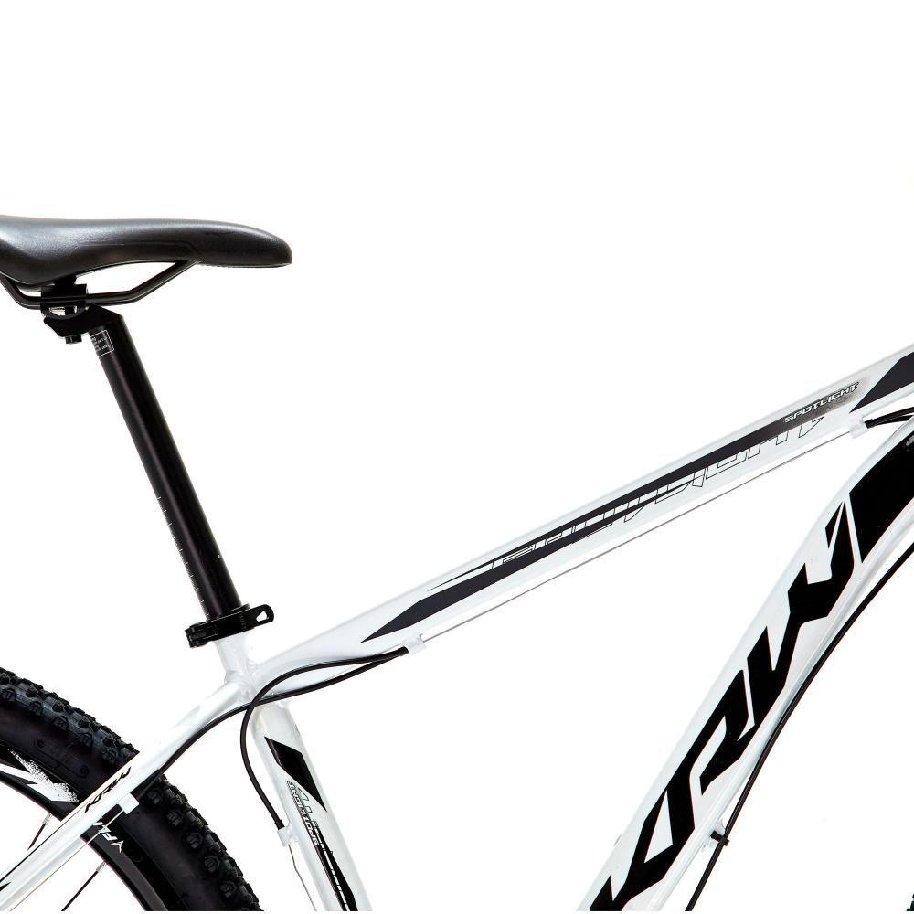 Bicicleta Aro 29 Krw Alumínio 24 Vel Freio A Disco Suspensão Dianteira S1 19 Branco-Preto