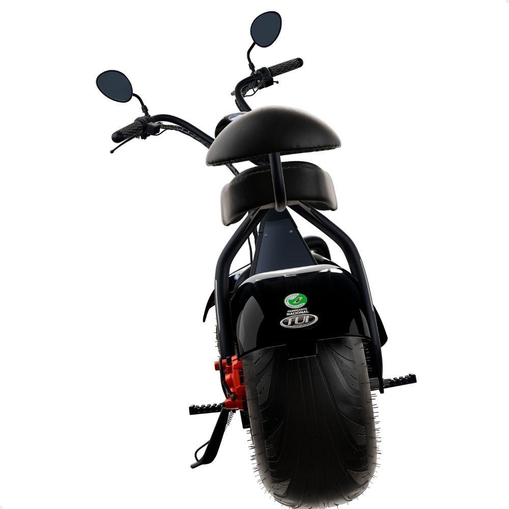 Miniatura Scooter Elétrica 1000w Tui 2 Lugares Autonomia 60km Sem Cnh Preto