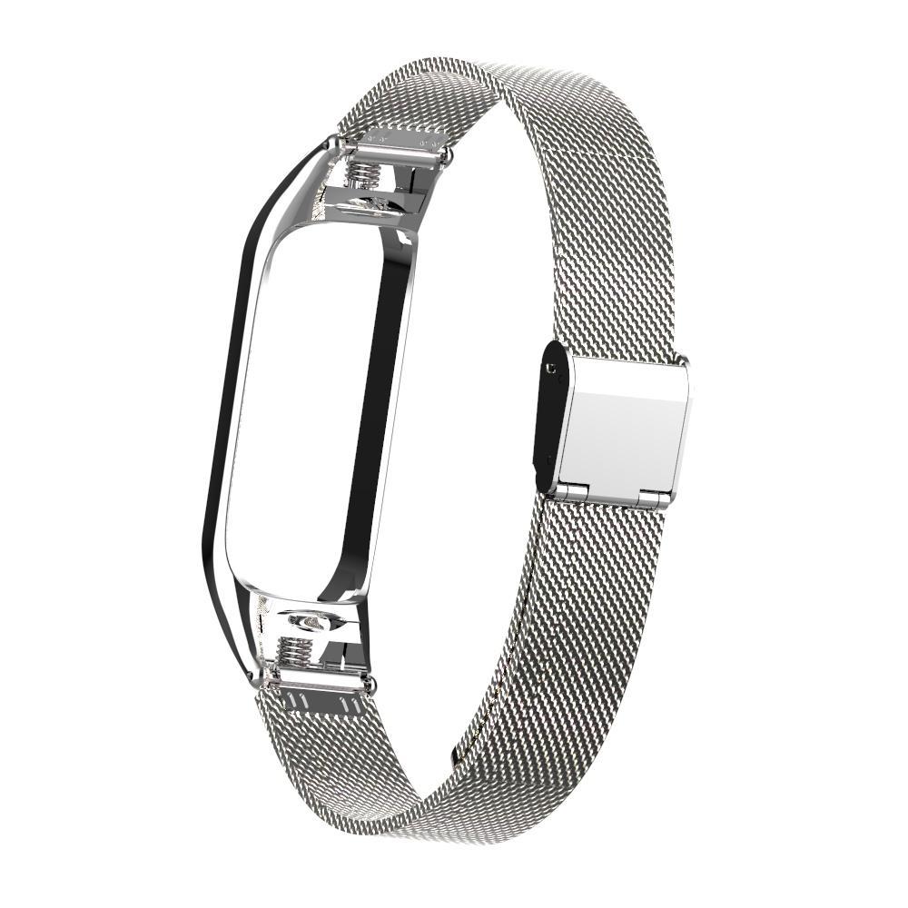 Miniatura Pulseira Metal Prata Para Mi Band 4 / 3 - Aço Inox