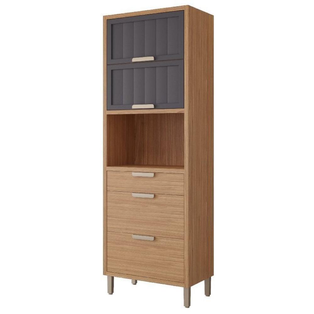 Cozinha Modulada Compacta 4 peças 1 Nicho para Forno ou Micro-ondas Helen Yescasa Freijó/Titanium