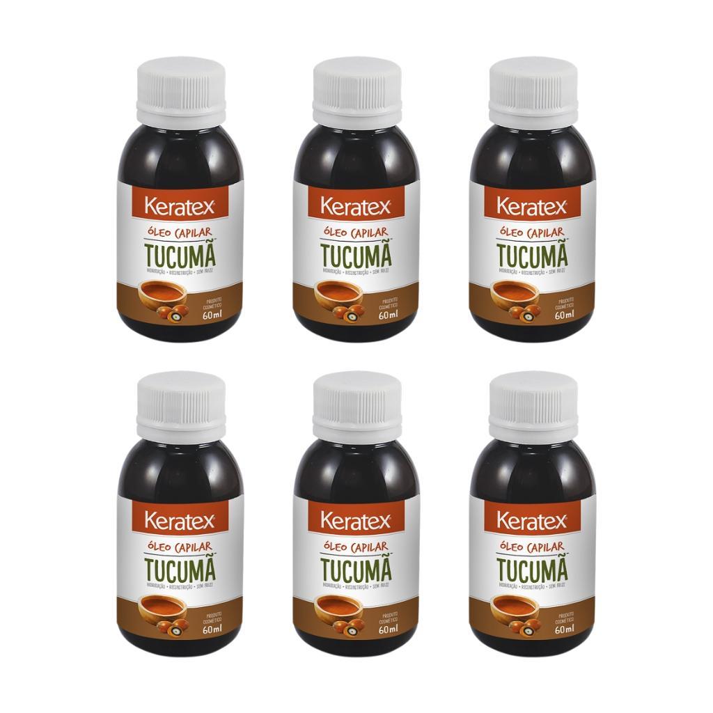 Miniatura Oleo Capilar Keratex Tucuma 60Ml - Kit Com 6Un