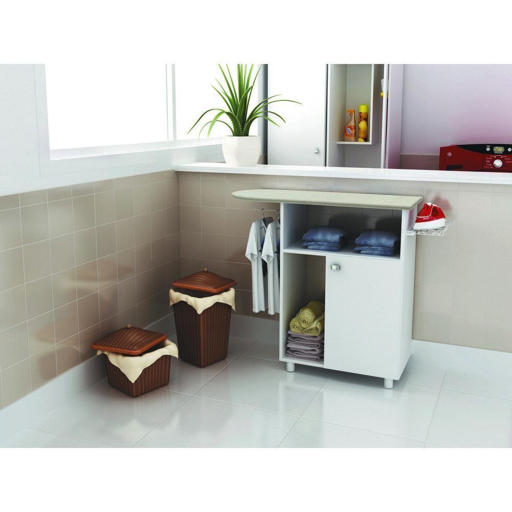 Miniatura Tábua De Passar Roupa Com Armário 1 Porta Cr30008 Branca