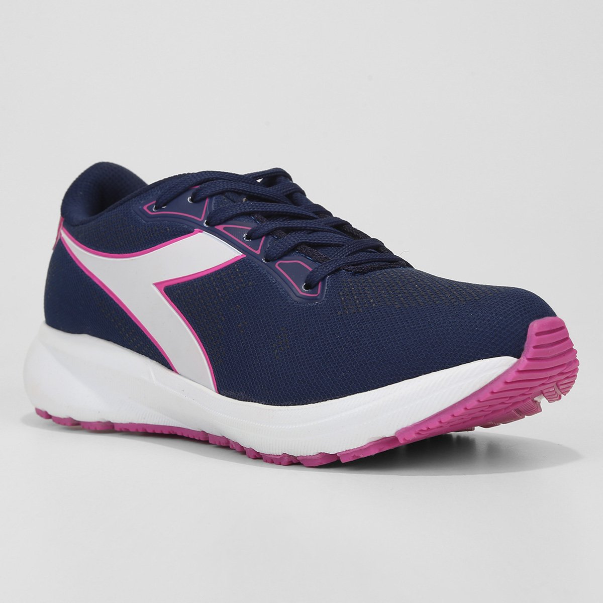 Miniatura Tênis Diadora Udine Feminino Marinho+Pink - 34