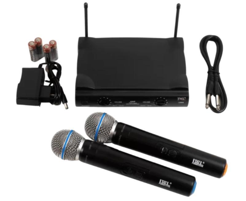 Caixa Ativa Wls Z15 500W Rms Usb Bt + 2 Mic S/ Fio + Tripé